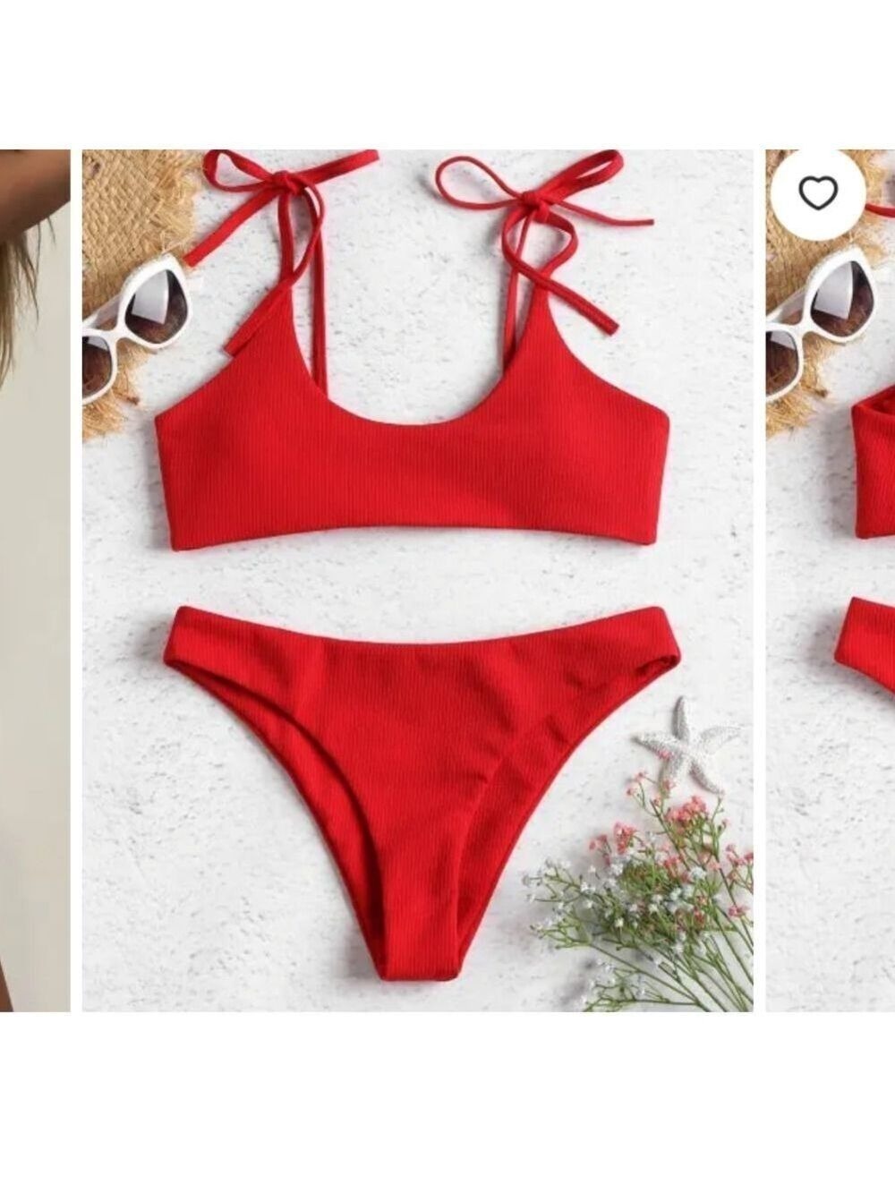 Red Tie Bikini Small